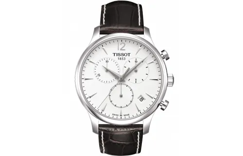 TISSOT Junya Collection Quartz Movement Men's Watches Watch 42mm White Dial Steel Watch Case Leather Strap