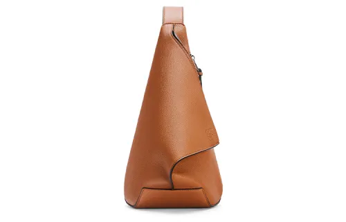 LOEWE Anton Sling Cow Leather Sling Bag Men's Tan