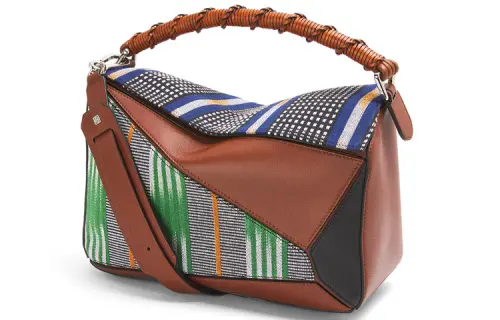 LOEWE Puzzle Calfskin Puzzle Bag, Handbag, Shoulder Bag, Crossbody Bag Women's Brown