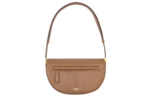 Burberry Olympia Adjustable Strap Dyed Lambskin Ellenpya Crescent Bag, Portable Crossbody Bag, Shoulder Bag Women's
