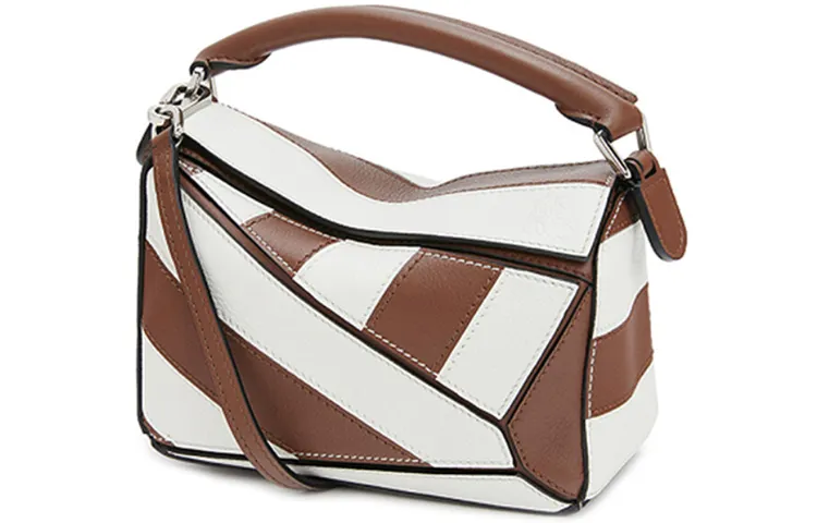 LOEWE Puzzle Cow Leather Geometric Puzzle Bag, Handbag, Shoulder Bag, Crossbody Bag Mini Women's Multicolor