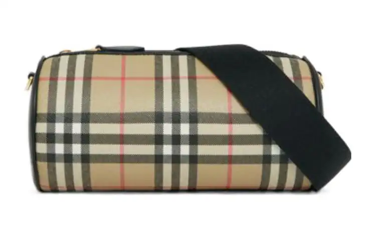 Burberry The Barrel With Calfskin Cylinder Bag, Travel Bag, Shoulder Bag, Crossbody Bag Women's Archive Beige