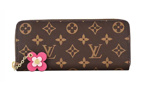 LOUIS VUITTON Coated Canvas Card Holder, Wallet Women's Brown