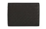 Bottega Veneta Leather Wallet Women's Dark Brown