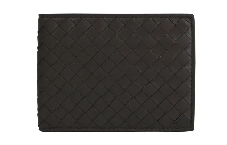 Bottega Veneta Leather Wallet Women's Dark Brown
