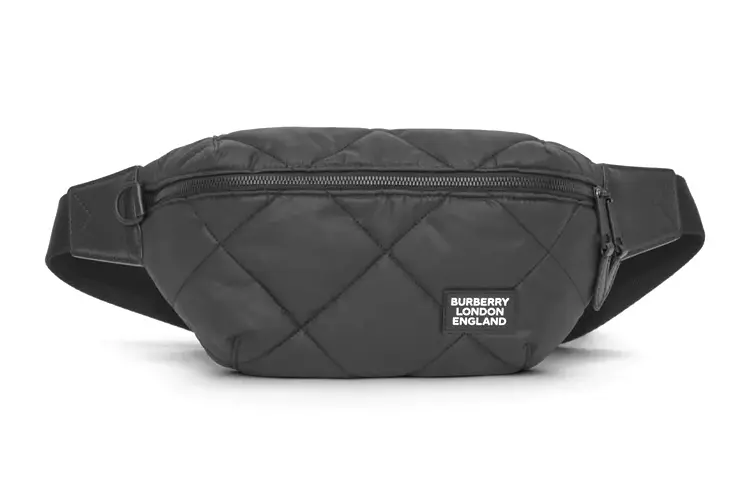 Burberry Quilting Cotton Sling Bag, Shoulder Bag, Crossbody Bag, Fanny Pack Regular Men's Black