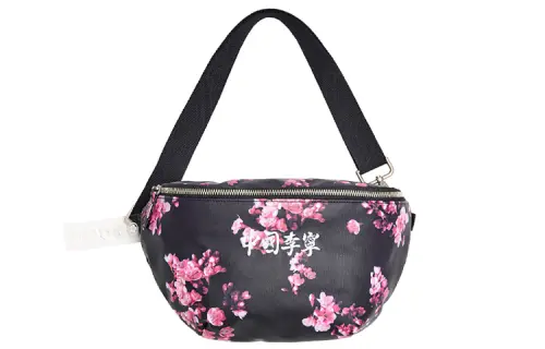Li Ning Fabric Crossbody Bags Regular Unisex Black