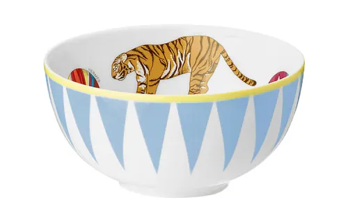 HERMES Circus Circus Series Ceramic Bowl 400ml Blue