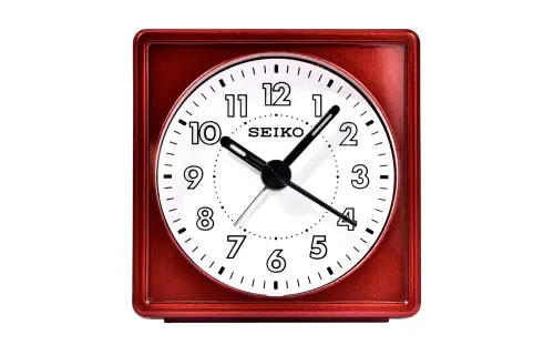 Seiko Luminous Silent Bedside Bedroom Personalized Mini Alarm Clock QHE083Q