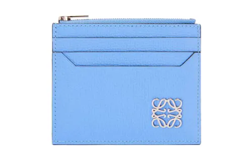 LOEWE Cow Leather Card Holder Women's Blue