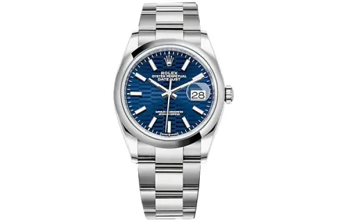 ROLEX Datejust Collection Automatic Mechanical Movement 100m Waterproof Women's Watch 36mm Blue Dial