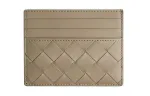 Bottega Veneta Bottega Veneta Luggage Collection Cow Leather Card Holder Men's Taupe