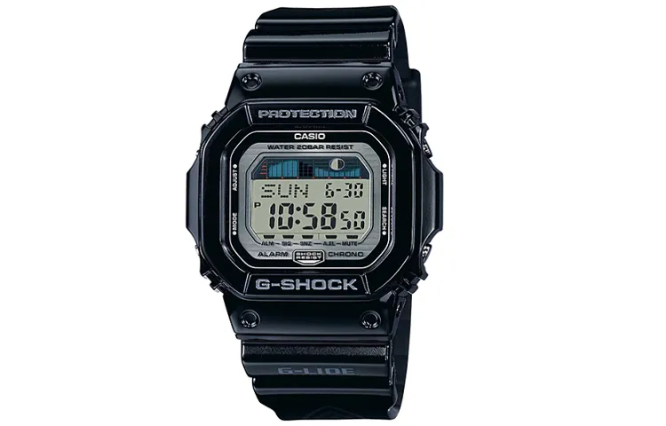 CASIO G LIDE G SHOCK Quartz Movement Resin Strap Watch Men's Watches Gray Dial