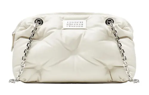 Maison Margiela Cow Leather Crossbody Bag, Shoulder Bag Women's Apricot
