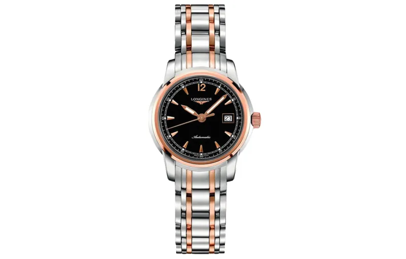 LONGINES Soimia Collection Automatic Mechanical Movement Women's Watch 30mm Black Dial