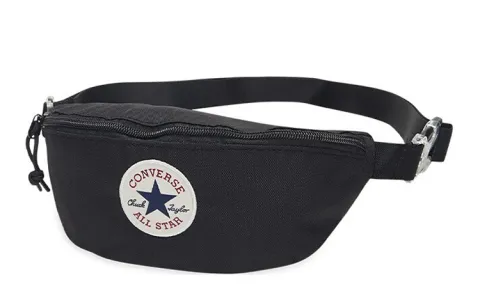 Converse Polyester One Shoulder Crossbody Fanny Pack Regular Unisex Black