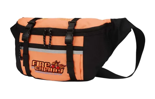 Li Ning Collaboration Polyester Backpack Fanny Pack Regular Unisex Orange Yellow