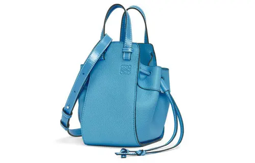 LOEWE Cow Leather Portable Crossbody Bag, Shoulder Bag Regular Women's Reef Lake Blue