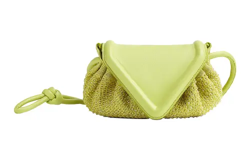 Bottega Veneta Sheepskin Clutch Medium Women's Yellow