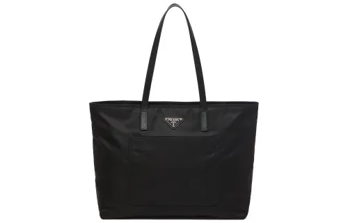 PRADA Recycled Nylon Tote Bag, Shopping Bag, Shoulder Bag, Handbag Small Women's Black