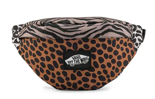 Vans Sports belt bag for leisure for men and women, zebra with animals for side table, polyester, for beloved