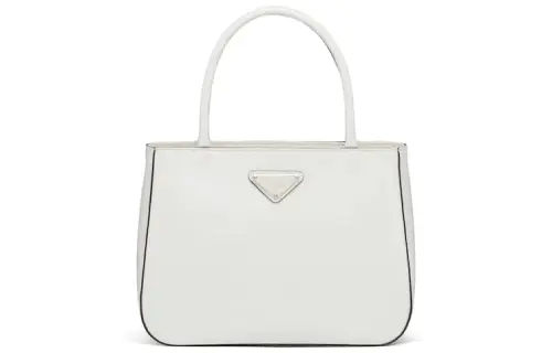 PRADA Leather Handbag Women's White