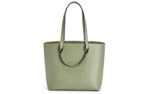 LOEWE Anagram Cow Leather Handbag, Shoulder Bag, Crossbody Bag Regular Women's Pea Green