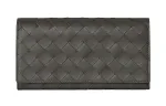 Bottega Veneta Cow Leather Wallet Men's Light Graphite