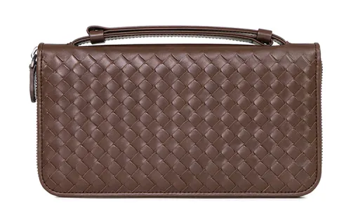 Bottega Veneta Cow Leather Wallet Men's Brown