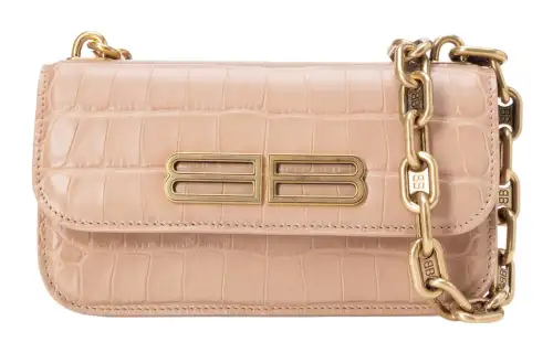 Balenciaga Calfskin Shoulder Bag Women's Pink