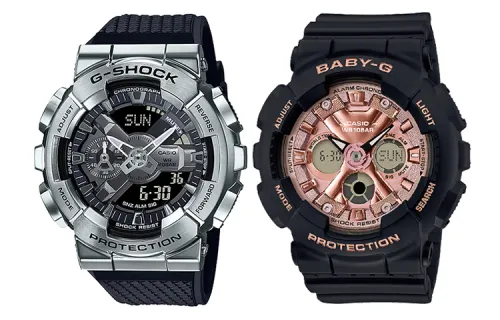 CASIO Unisex Pair Table Series Black Watch