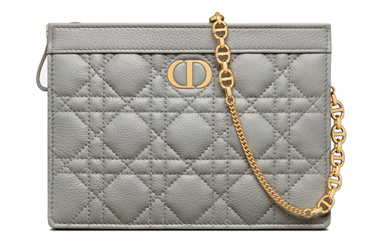 Женская сумка Dior Caro (серая)