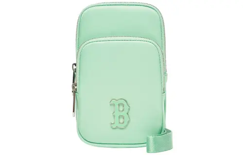 MLB Polyester Crossbody Cell Phone Pouch Mini Unisex Jelly Morandi Green