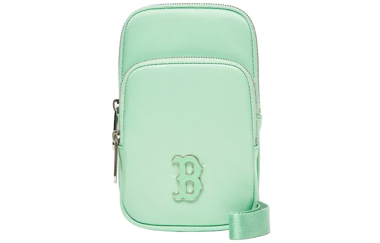 MLB Polyester Crossbody Cell Phone Pouch Mini Unisex Jelly Morandi Green