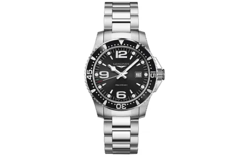 LONGINES Comcast Diving Collection Quartz Movement Men's Watches Watch 39mm Black Dial Stainless Steel Watchband