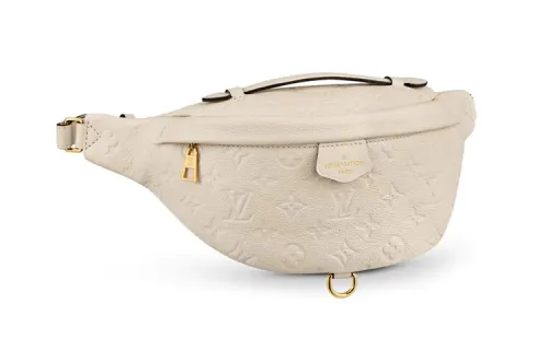 LOUIS VUITTON Bumbag Monogram Empreinte Creme