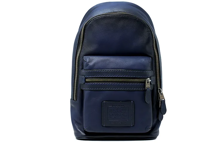 COACH Academy Leather Sling Bag Small Men's Blue