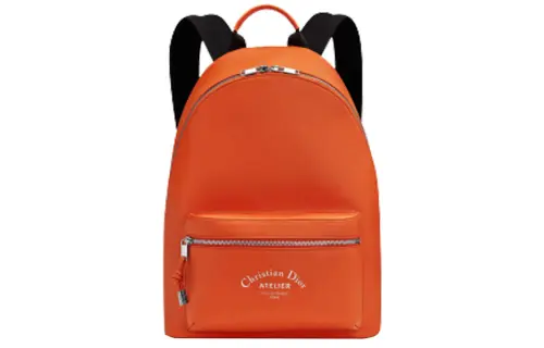 DIOR Rider Calfskin Backpack Men's Orange