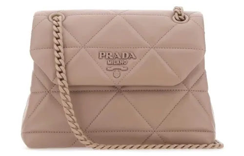PRADA Nappa Leather Shoulder Bag Small Unisex Light Pink