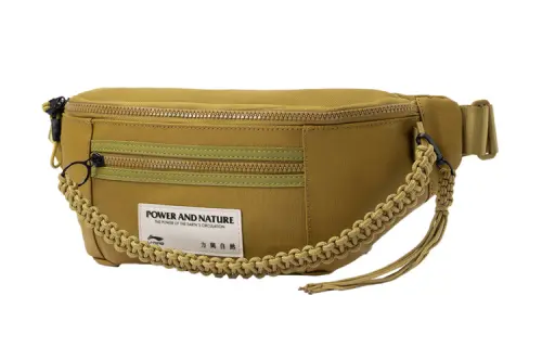 Li Ning Fabric Sling Bag, Shoulder Bag, Crossbody Bag, Fanny Pack Regular Unisex Yellow