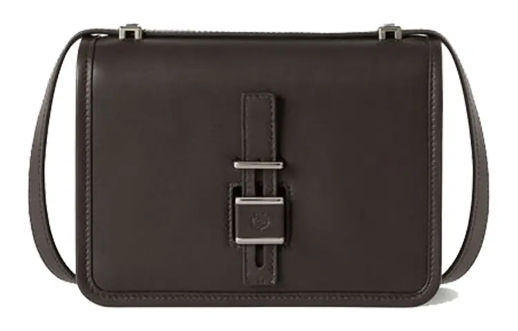 Loro Piana Sheepskin Shoulder Bag Women's Chocolate & Brown