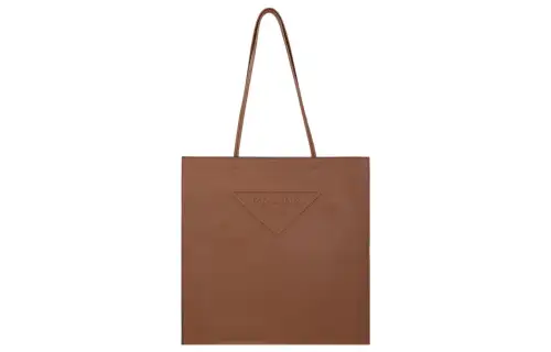PRADA Luggage Collection Leather Shoulder Bag Women's