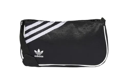 Adidas Originals Leather Shoulder Bag, Crossbody Bag Mini Unisex Black