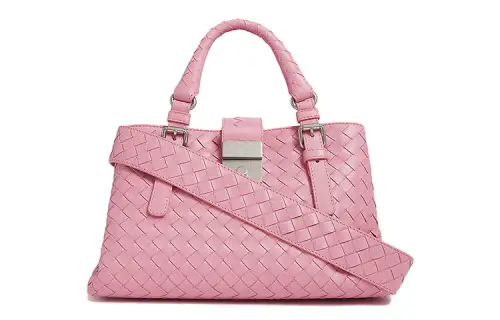 Bottega Veneta Cow Leather Shoulder Bag, Crossbody Bag, Handbag Regular Women's Pink