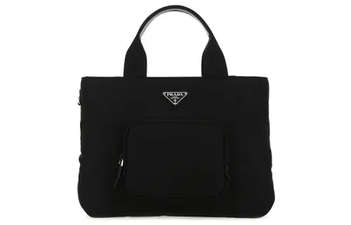 PRADA Leather Tote Bag, Shopping Bag, Handbag Women's Black
