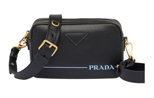 PRADA Calfskin Shoulder Bag, Crossbody Bag, Fanny Pack Women's Black