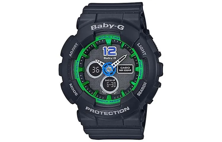 CASIO Women's BABY-G 46.3mm Green Watch BA-120-1B