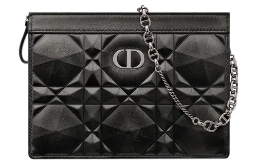 DIOR Cow Leather Shoulder Bag, Crossbody Bag, Clutch Women's Black