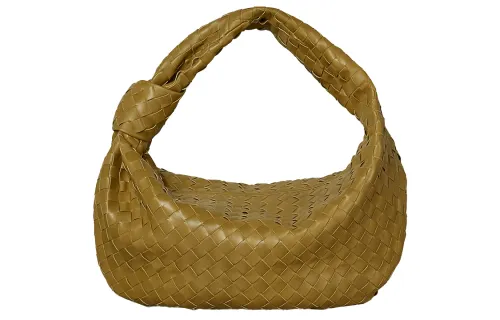 Bottega Veneta Nappa Leather Hobo Bag, Handbag Women's Mustard