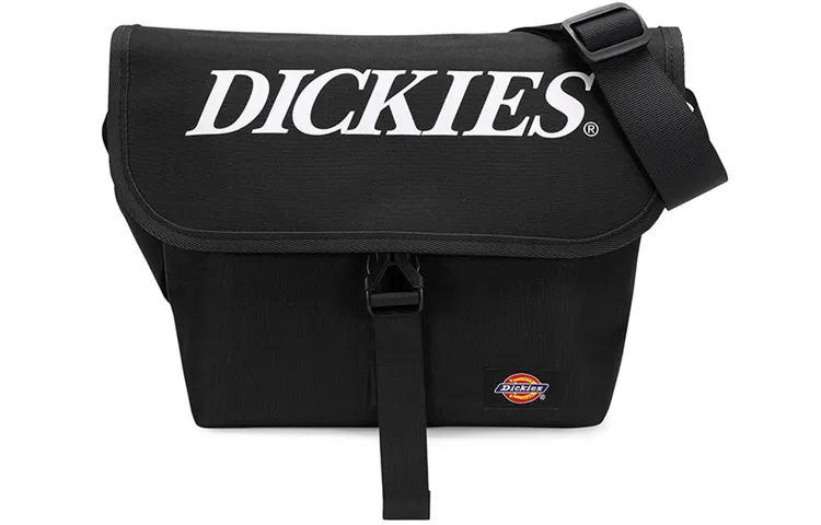 Dickies Polyester Messenger Bag, Shoulder Bag, Crossbody Bag Small Unisex Black